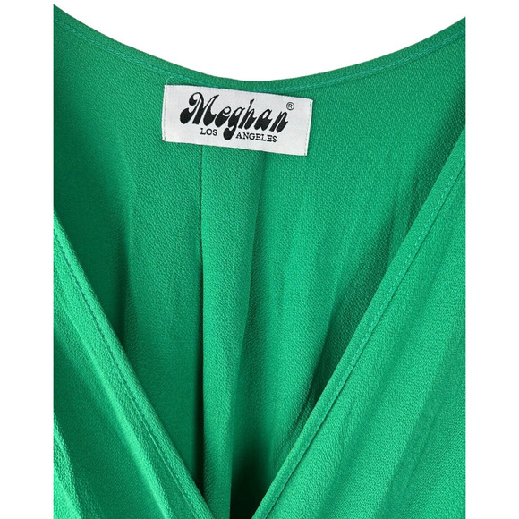 NWT Meghan LA Womens Lilypad Emerald Maxi Dress Size M - Picture 4 of 6